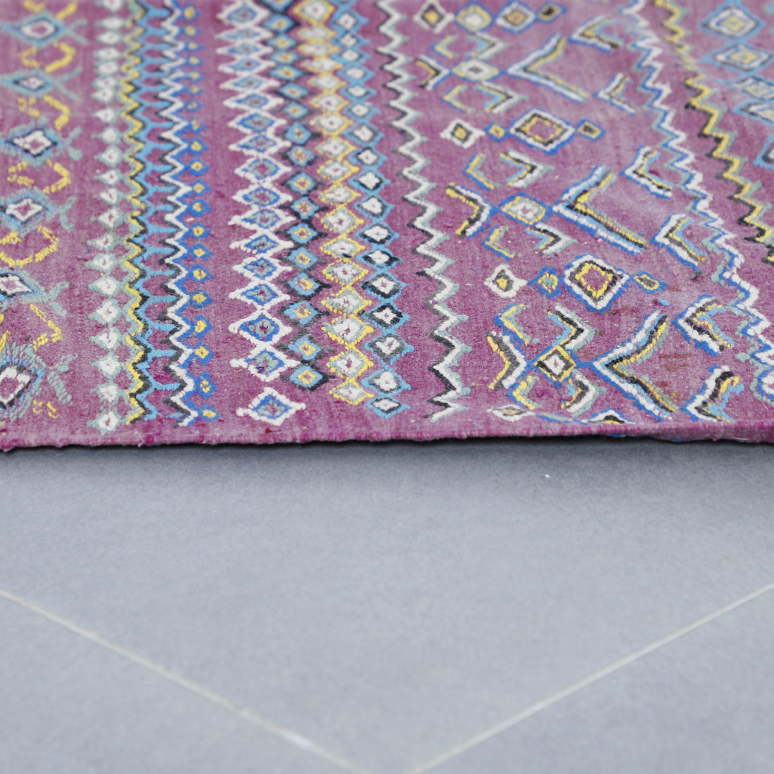 Vibrant Vintage Moroccan Kilim
