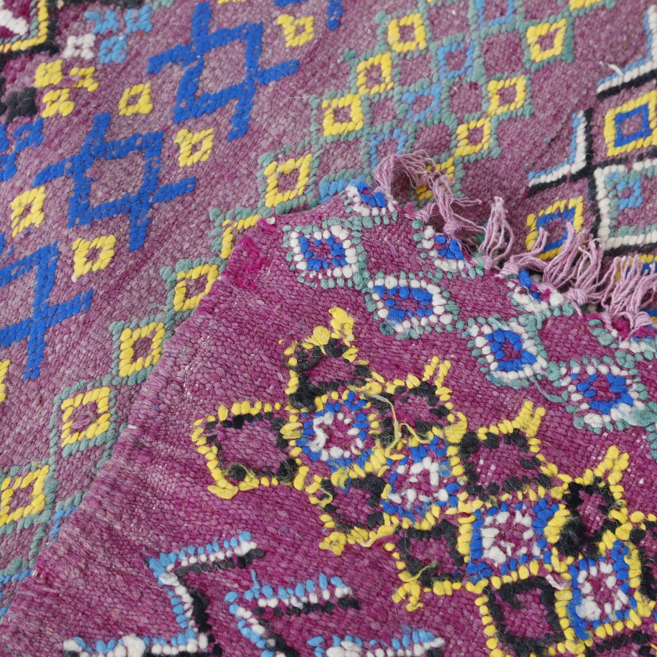 Vibrant Vintage Moroccan Kilim