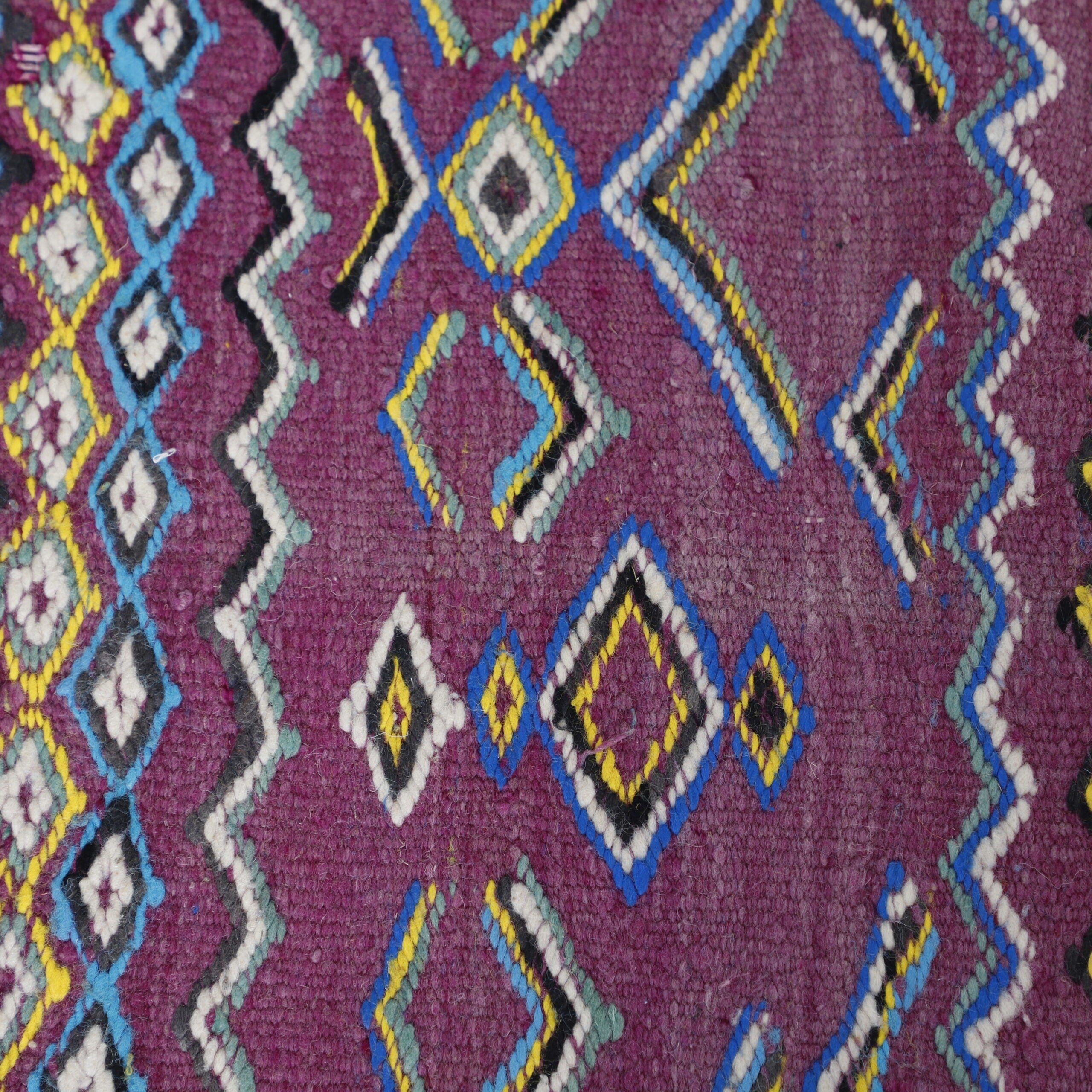 Vibrant Vintage Moroccan Kilim
