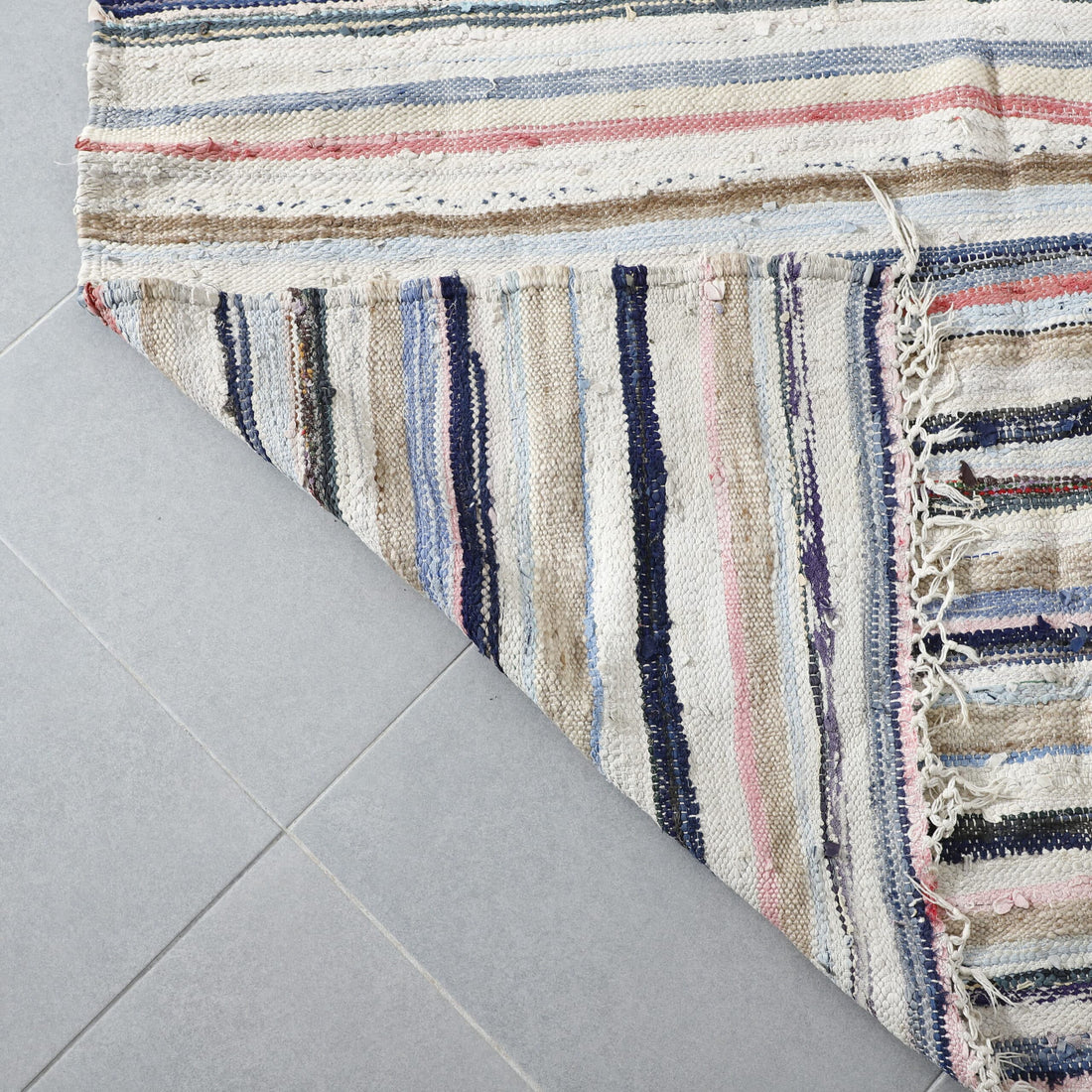 Striped Moroccan Kilim Rug
