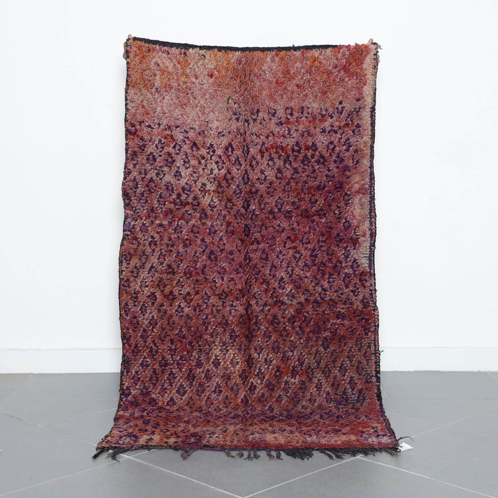 Moroccan Beni MGuild Rug with Geometric Field