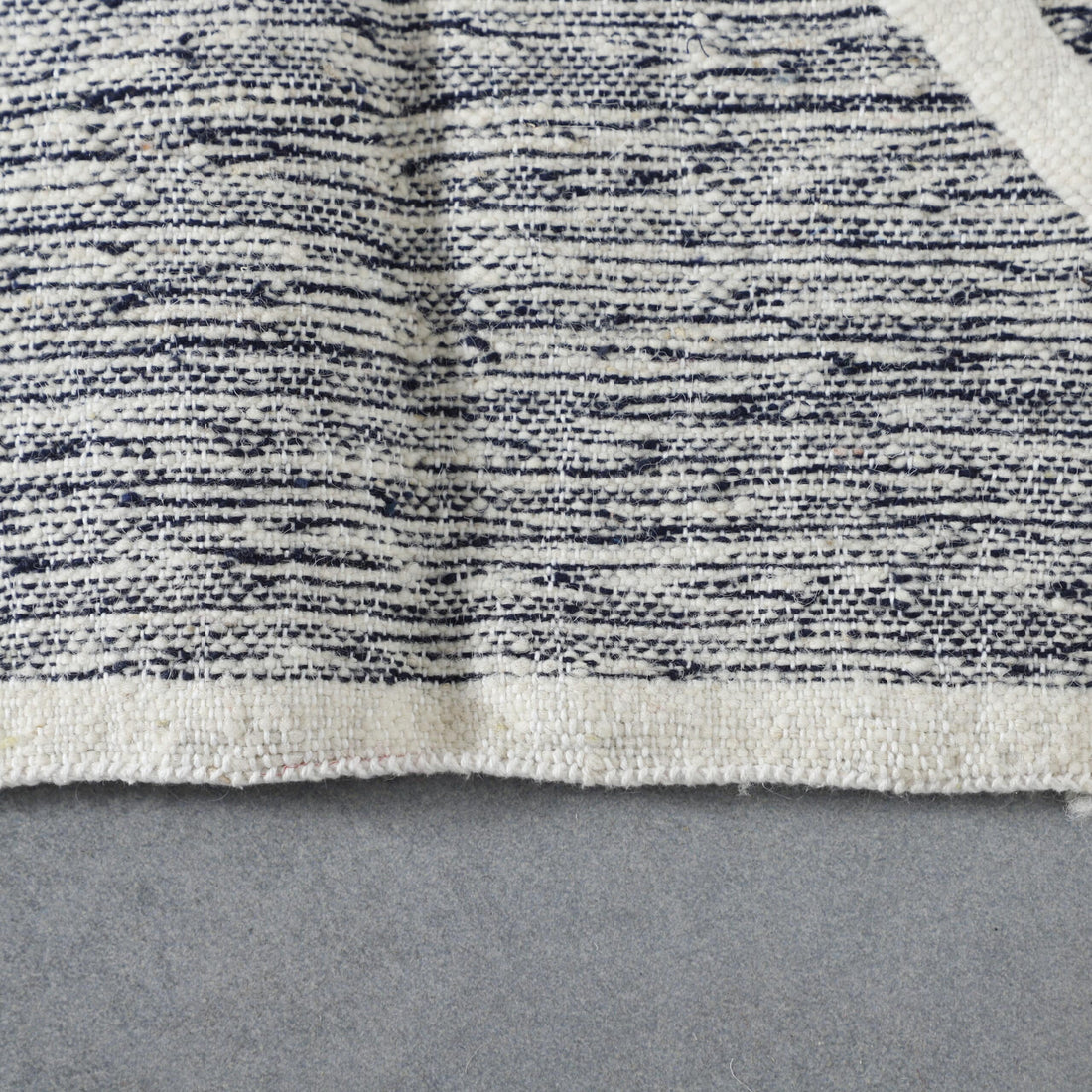 Handwoven Moroccan Beni Ouarain Rug with Geometric Lines