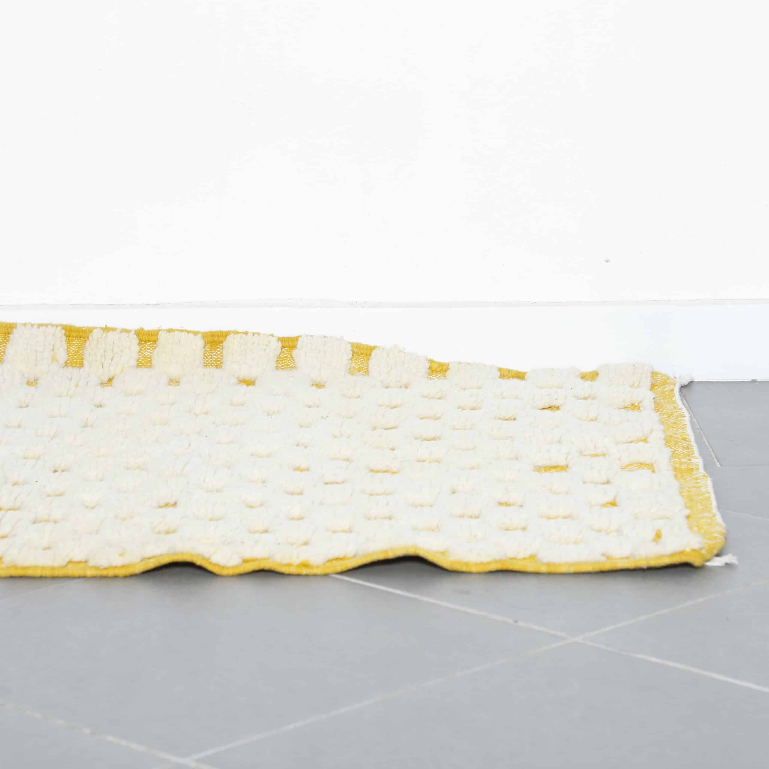 Handwoven Moroccan Beni Ouarain Rug with Geometric Pattern