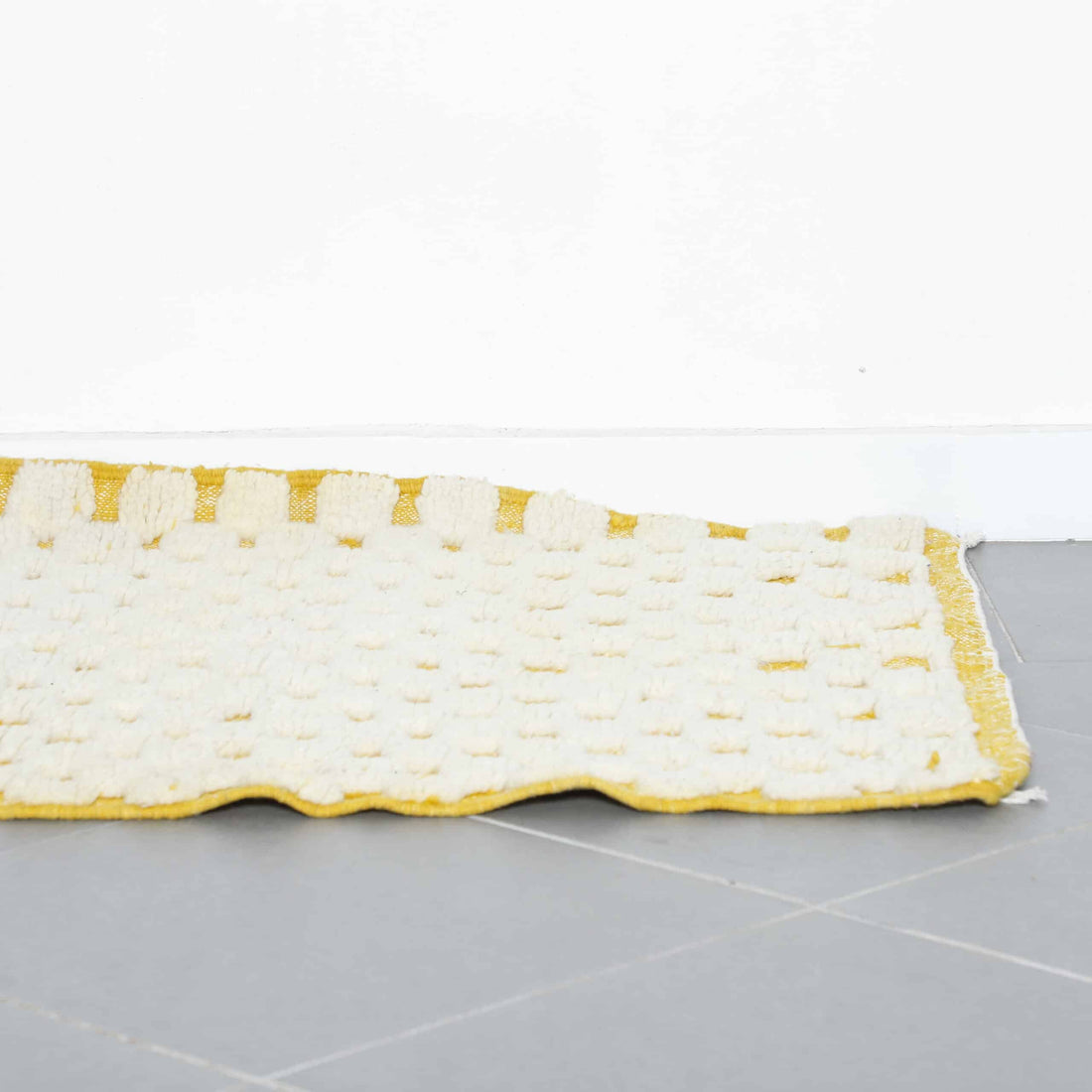Handwoven Moroccan Beni Ouarain Rug with Geometric Pattern