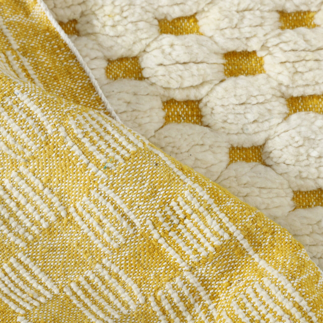 Handwoven Moroccan Beni Ouarain Rug with Geometric Pattern