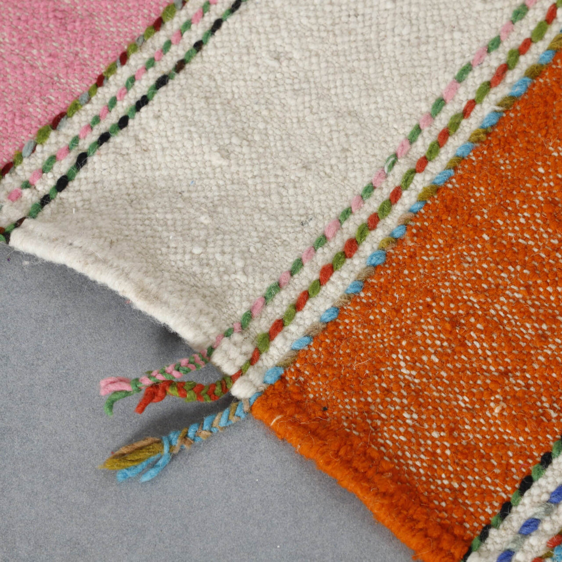 Colorful Striped Moroccan Kilim