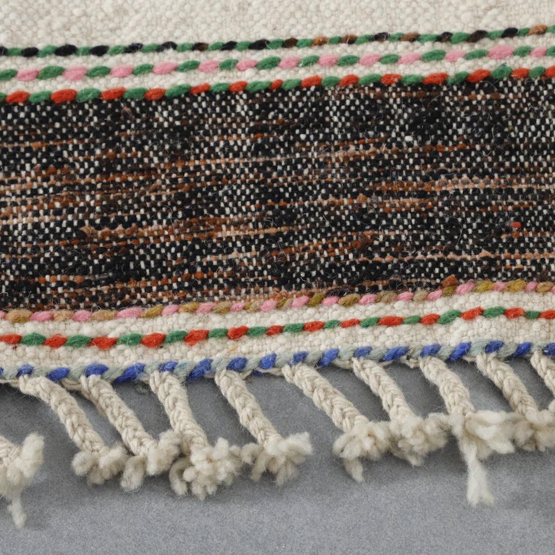 Colorful Striped Moroccan Kilim