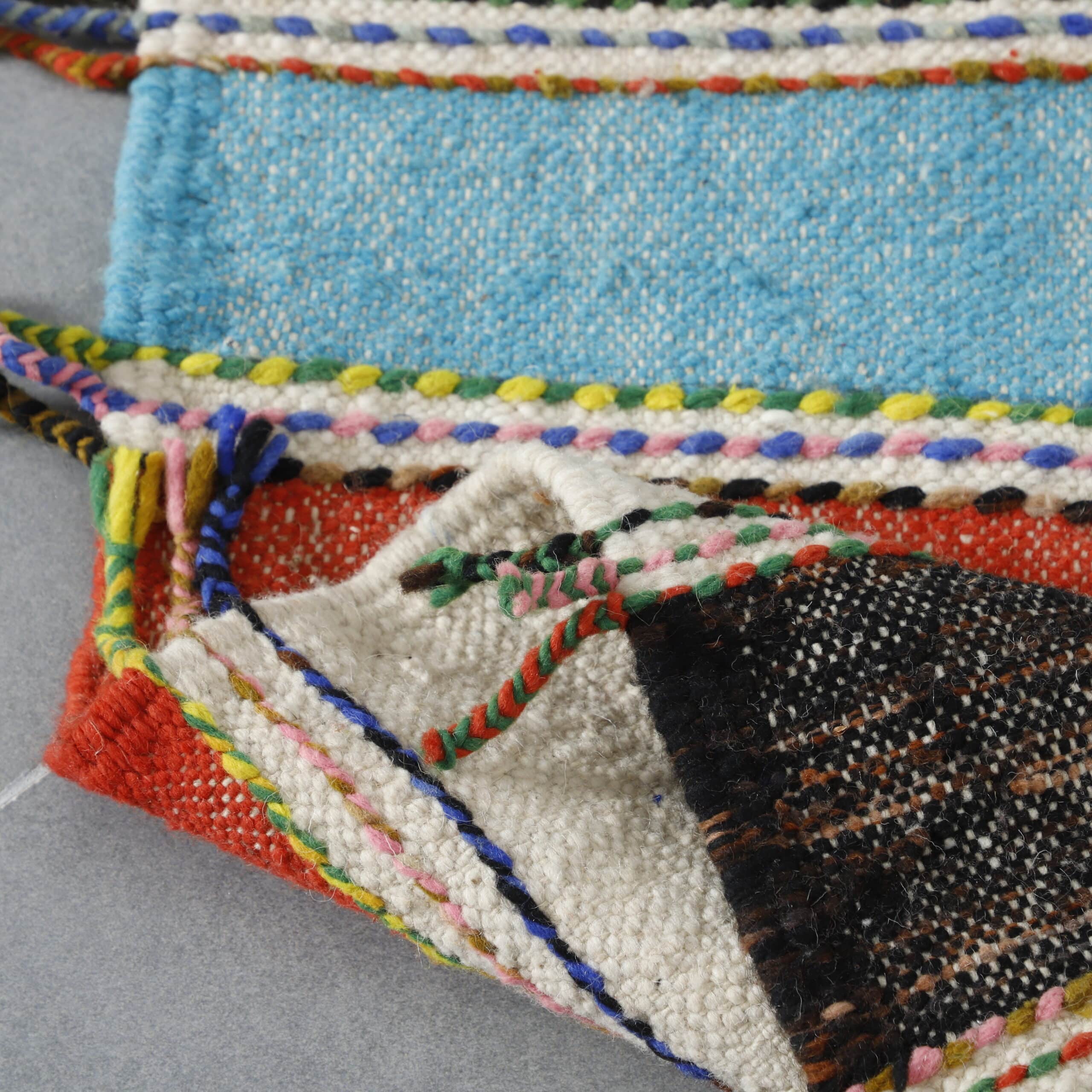 Colorful Striped Moroccan Kilim