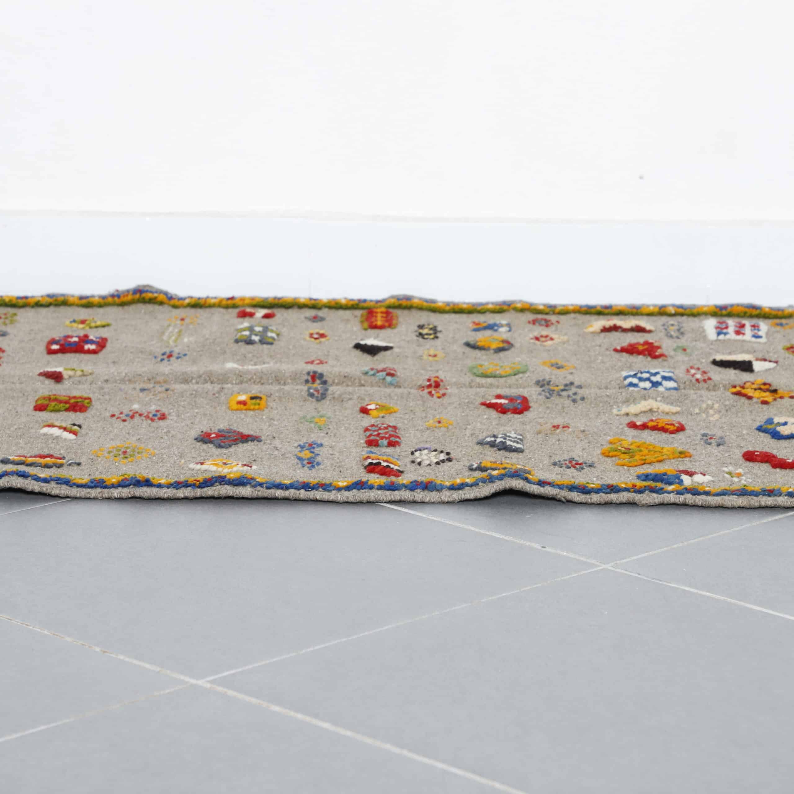 Authentic Taznakht Rug with Symbolic Motifs