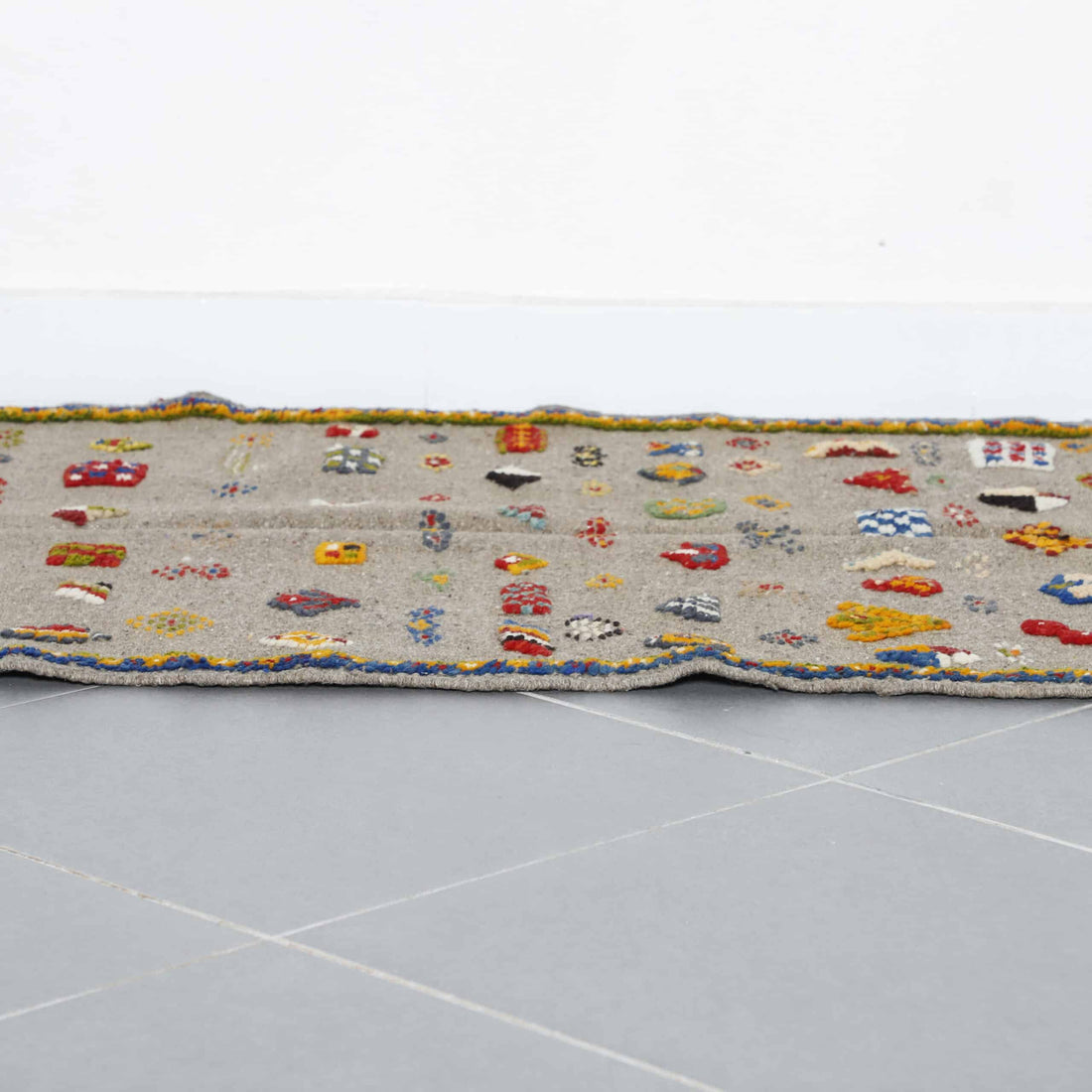 Authentic Taznakht Rug with Symbolic Motifs
