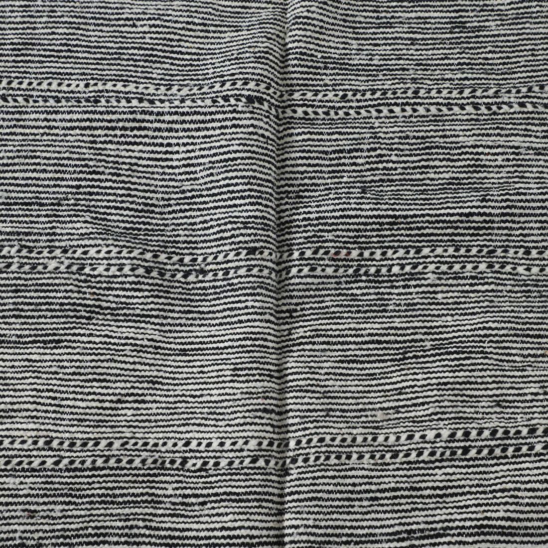 Classic Moroccan Zanafi Kilim with Horizontal Stripes