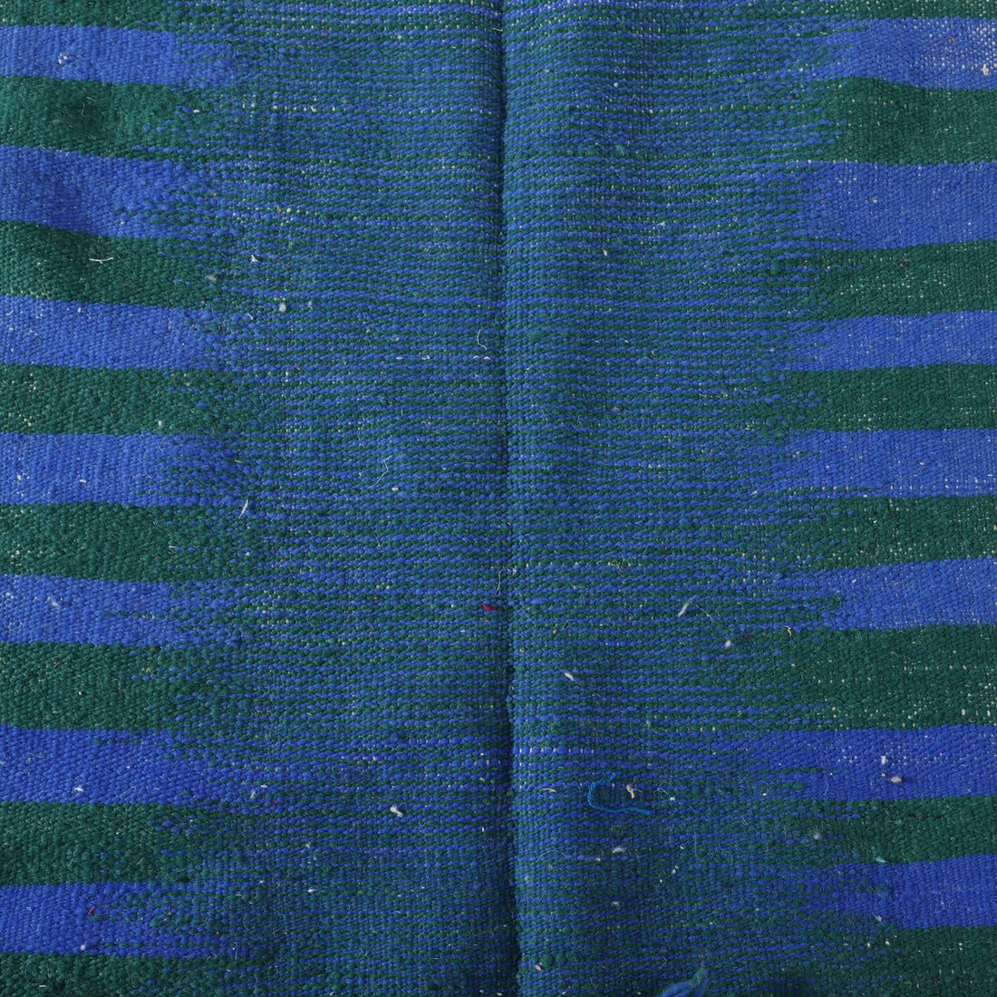 Blue and Green Striped Moroccan Kilim