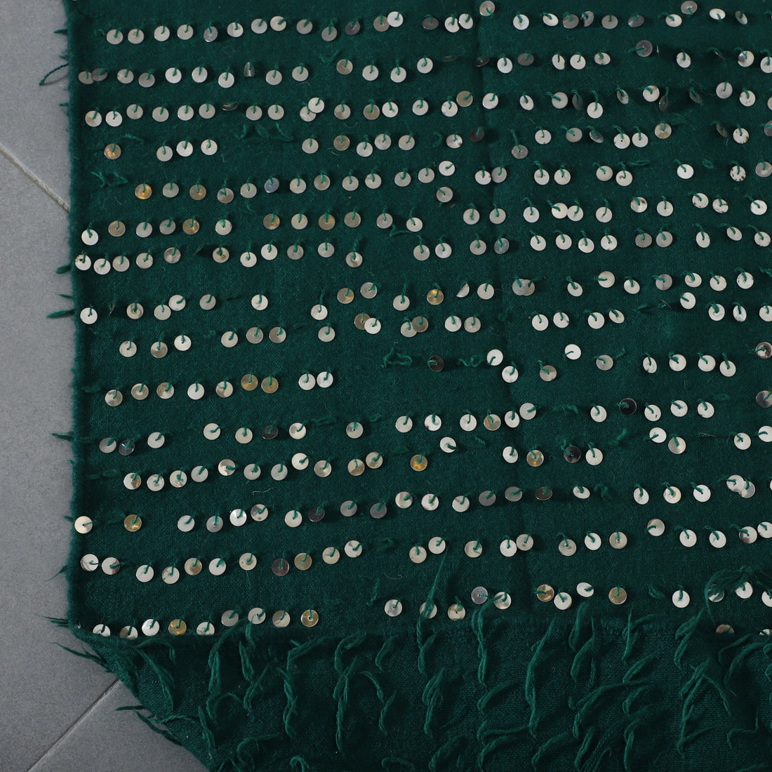 Embellished Moroccan Handira with Sequins