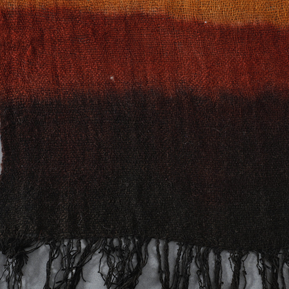 Traditional Berber Veil with Earthy Hues & Henna-Dyed Moroccan Craftsmanship