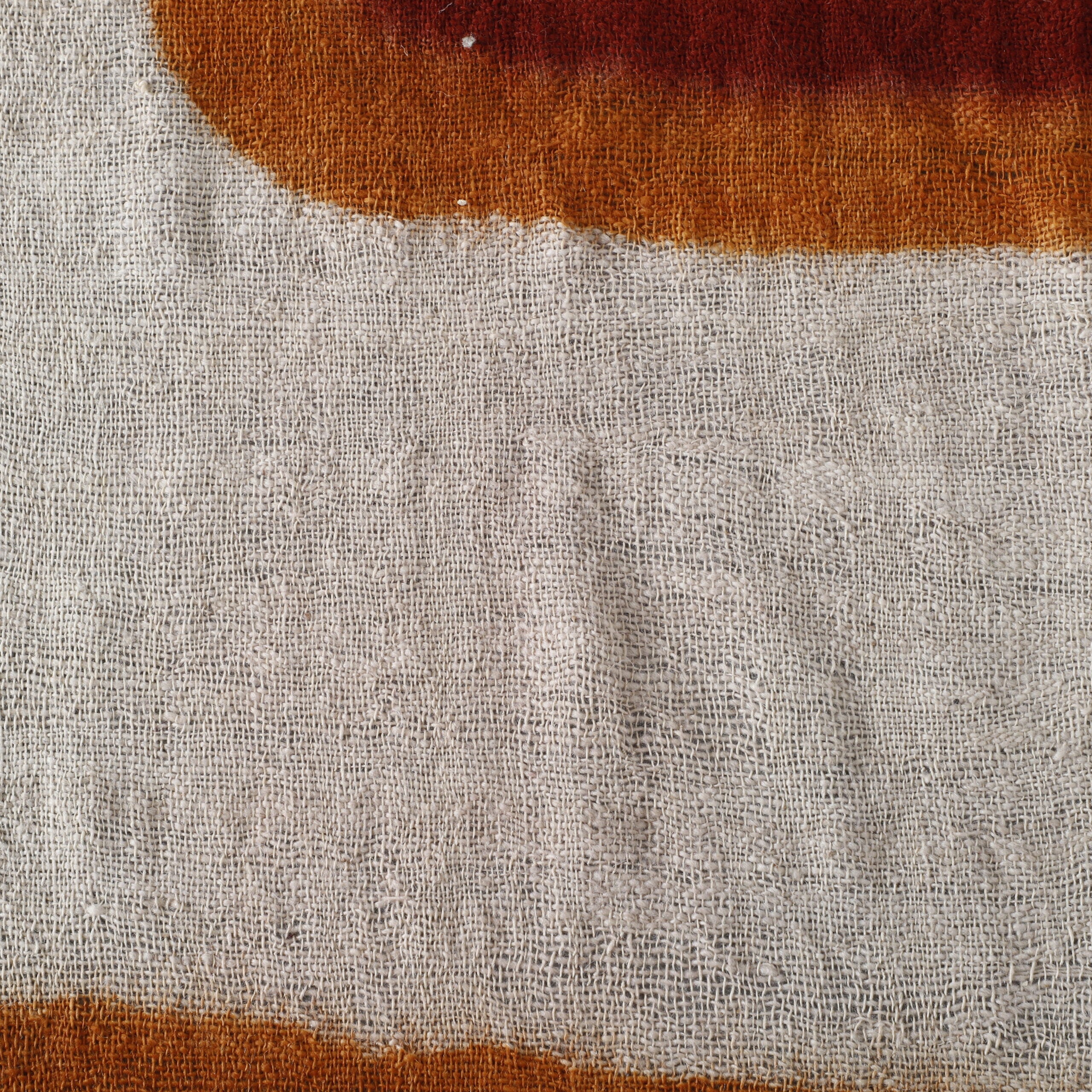 Traditional Berber Veil with Earthy Hues & Henna-Dyed Moroccan Craftsmanship