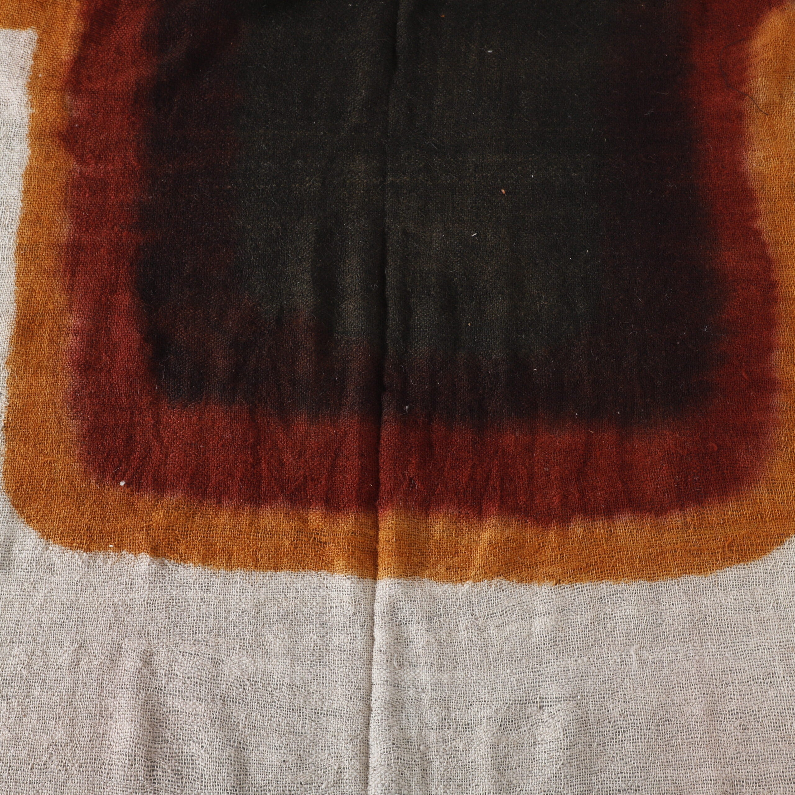 Traditional Berber Veil with Earthy Hues & Henna-Dyed Moroccan Craftsmanship