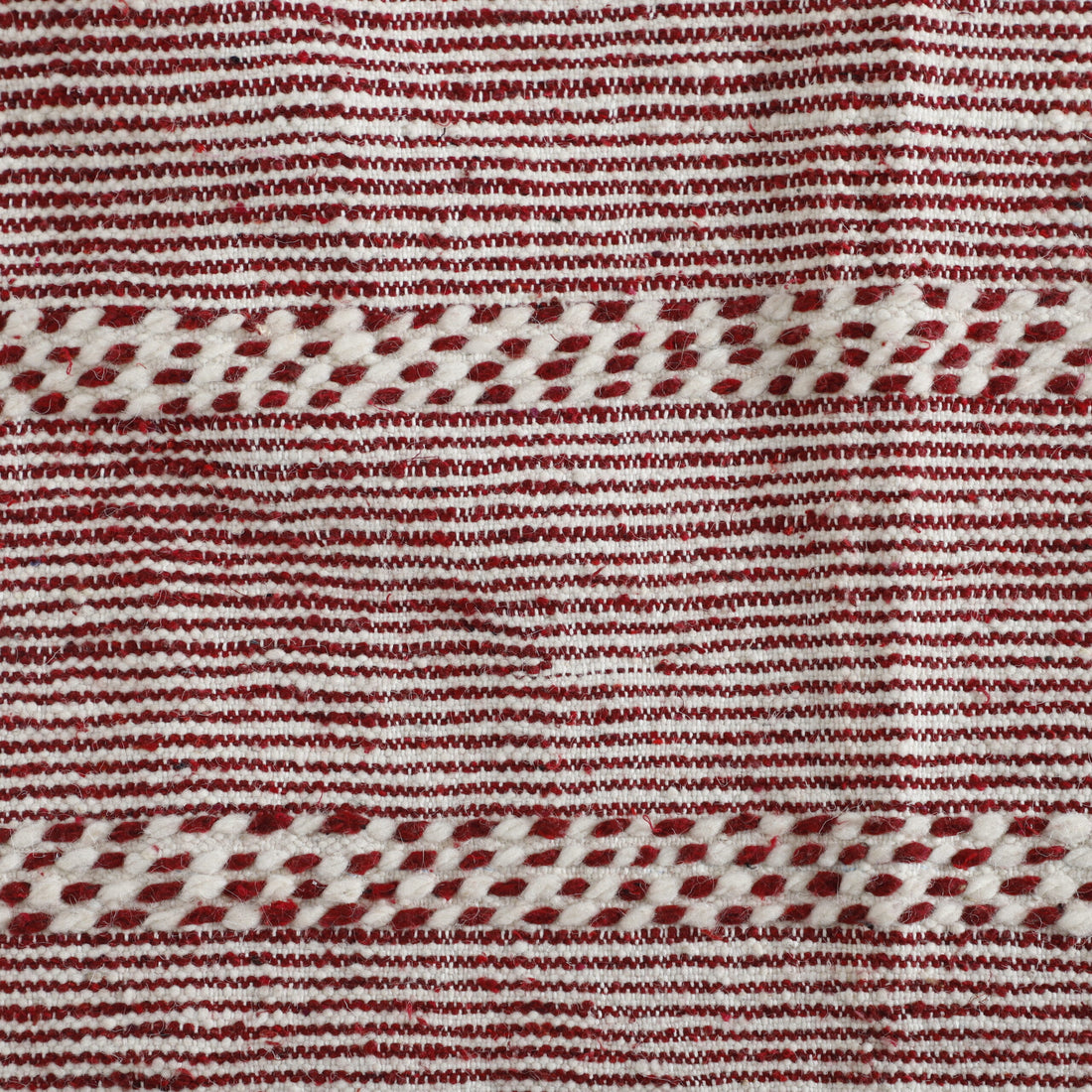 Moroccan Kilim Rug with Stripes - Handwoven Traditional Pattern