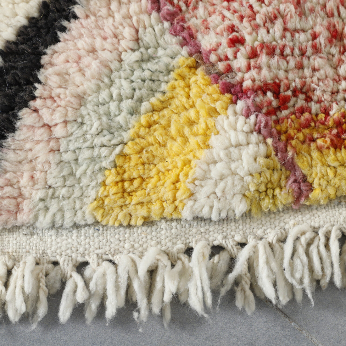 Unique Moroccan Rug with Bottle Motif