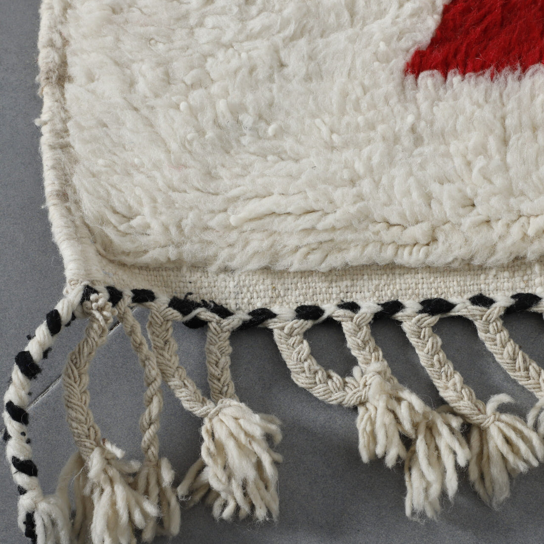 Modern Moroccan Beni Ourain Rug with Abstract Blocks