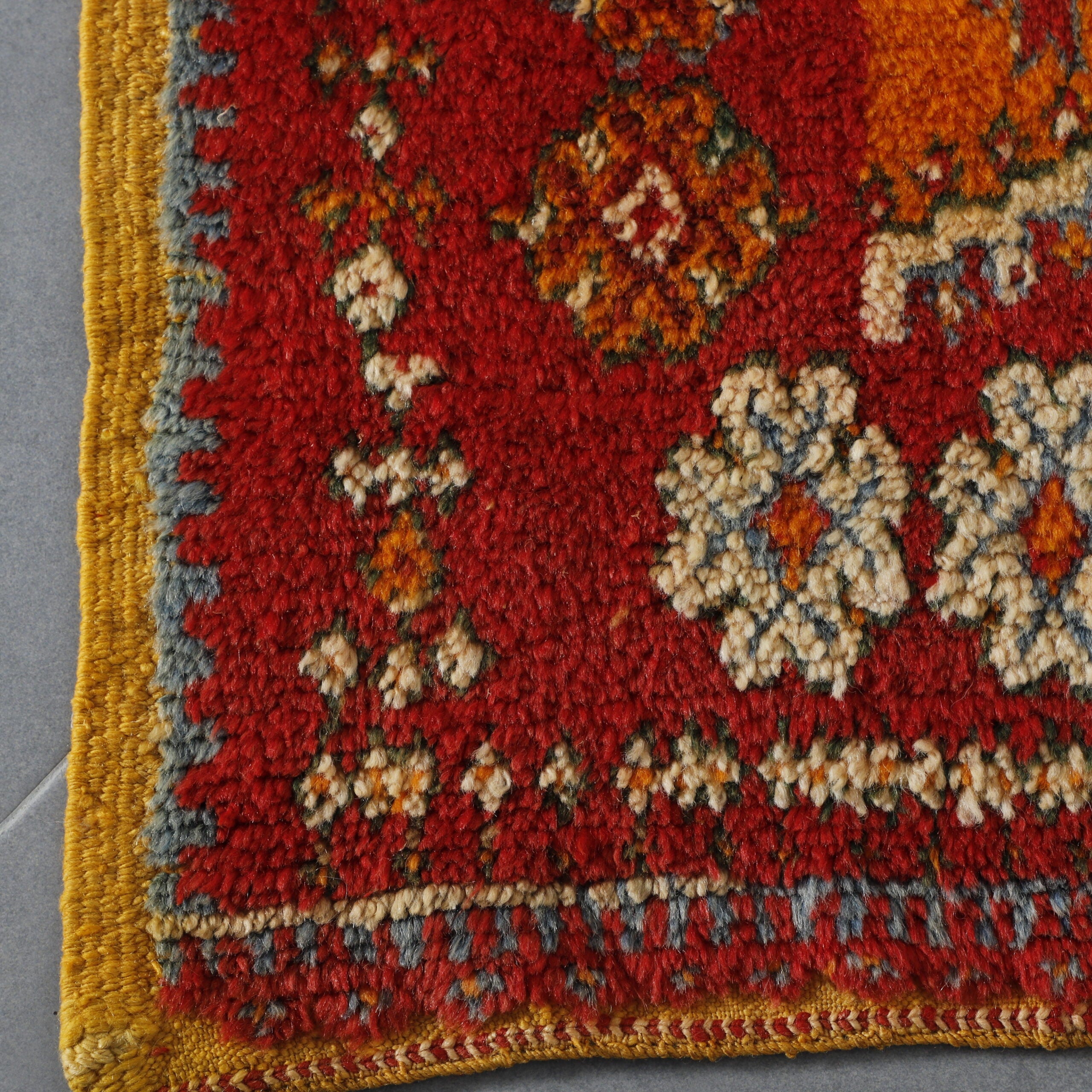Vibrant Moroccan Taznakht Runner with Geometric Motifs