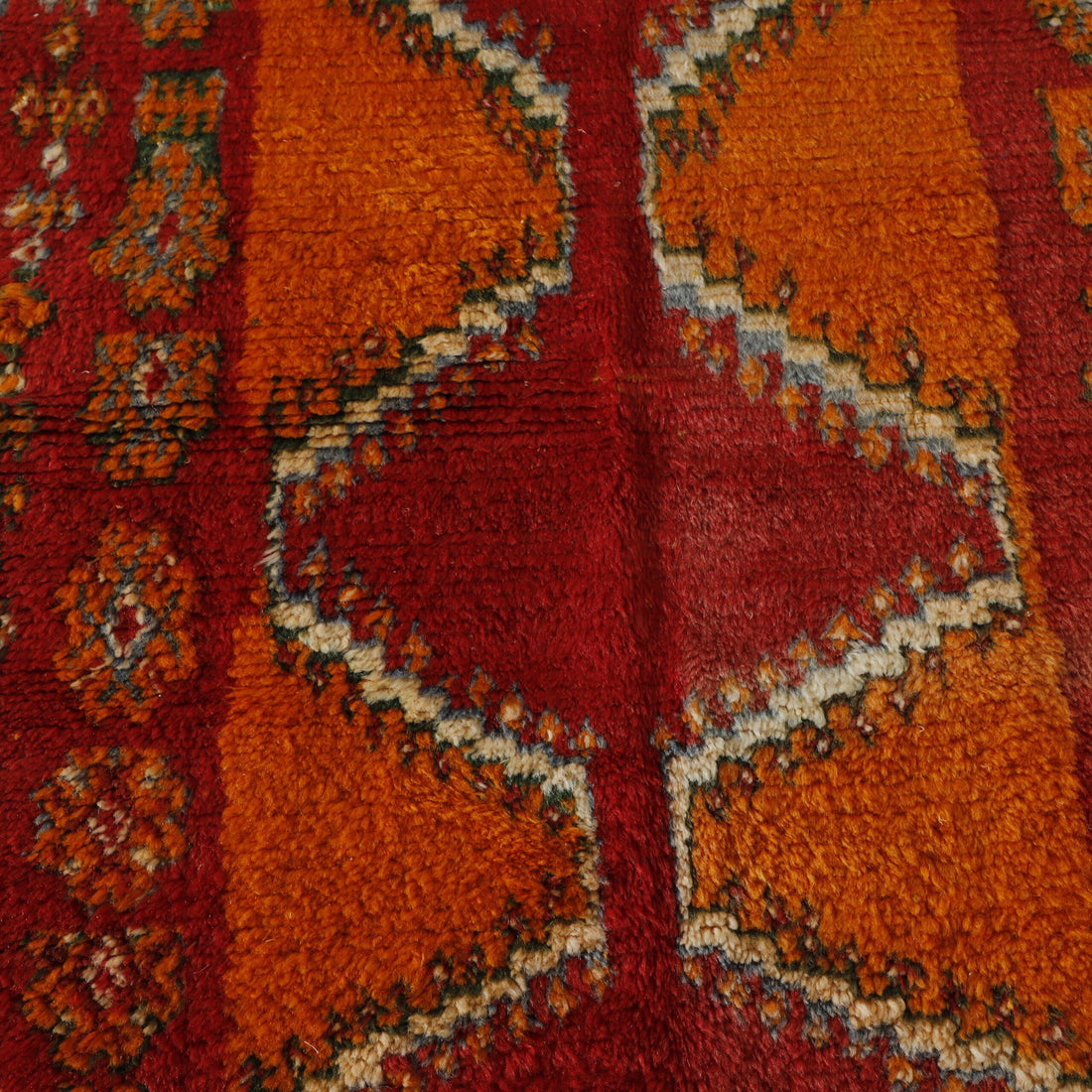 Vibrant Moroccan Taznakht Runner with Geometric Motifs