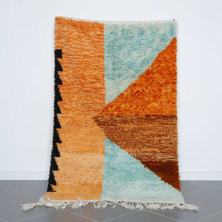 Authentic Azilal Moroccan Rug - Abstract Multicolored Carpet