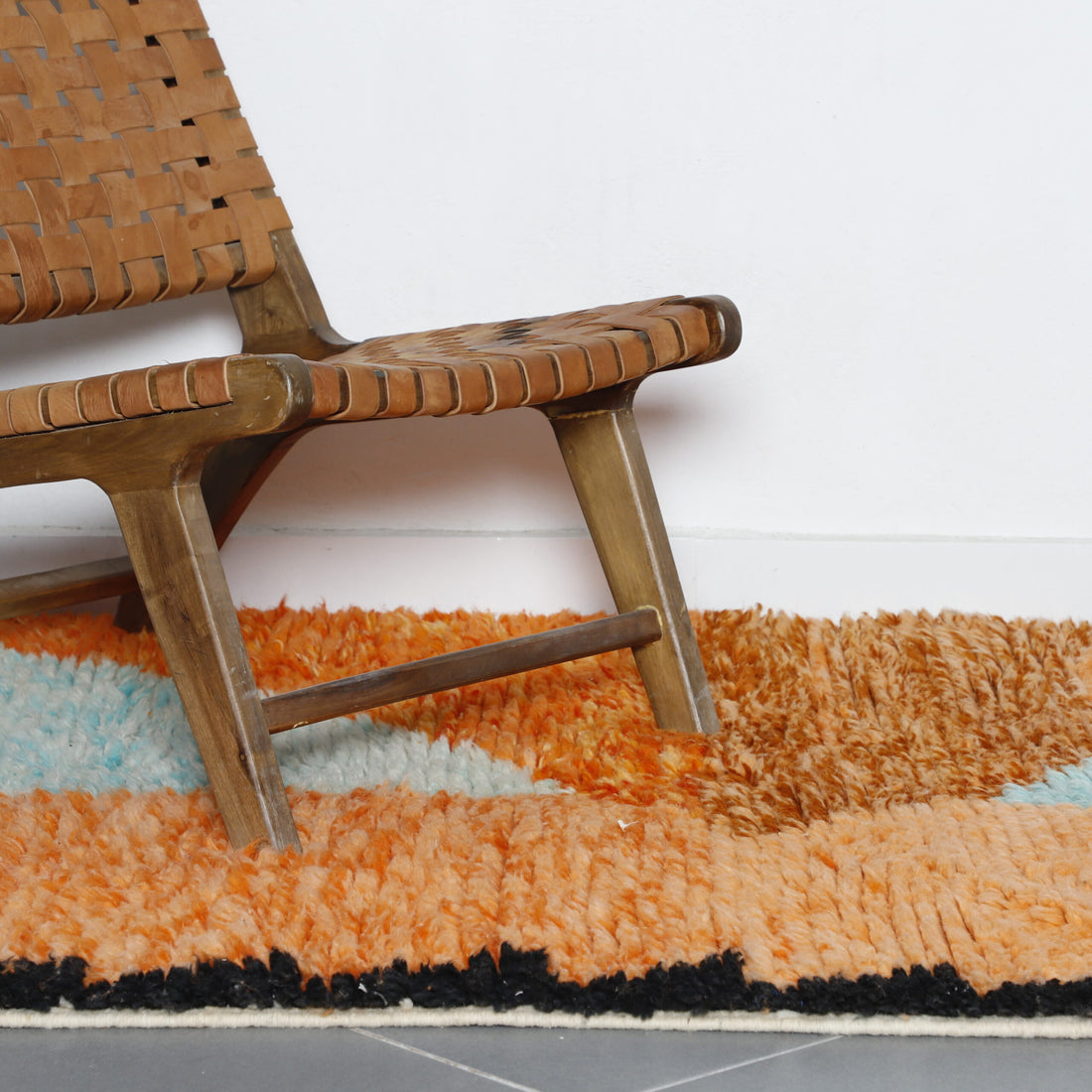 Authentic Azilal Moroccan Rug - Abstract Multicolored Carpet