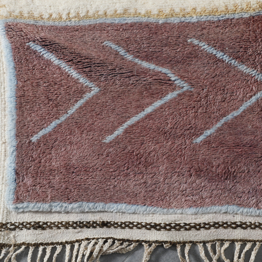 Striking Moroccan Azilal Rug with Symbolic Motifs
