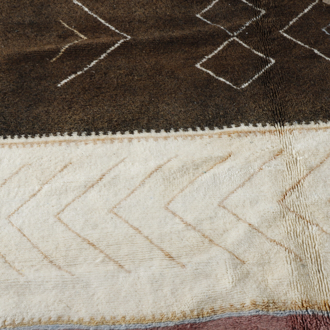 Striking Moroccan Azilal Rug with Symbolic Motifs