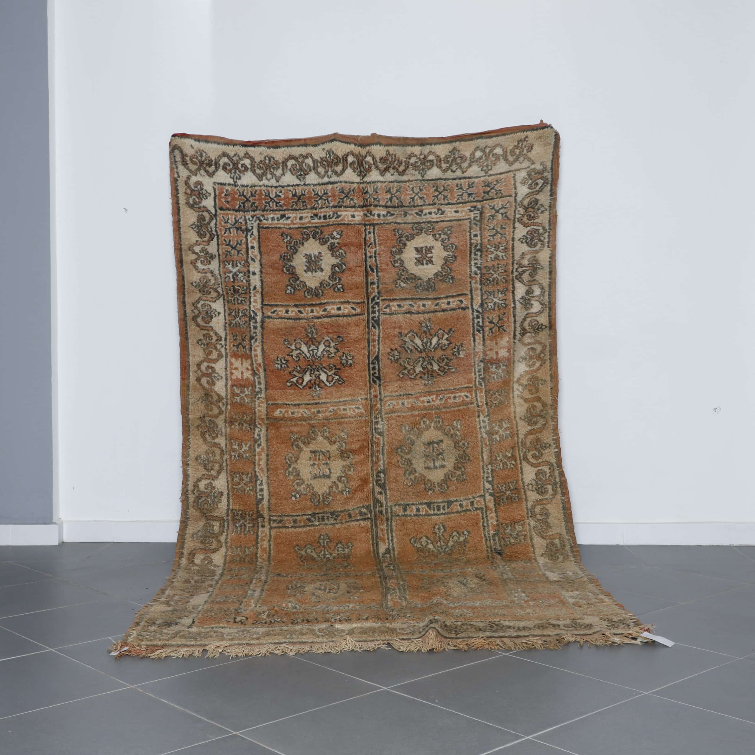 Elegant Boujad Rug with Intricate Motifs
