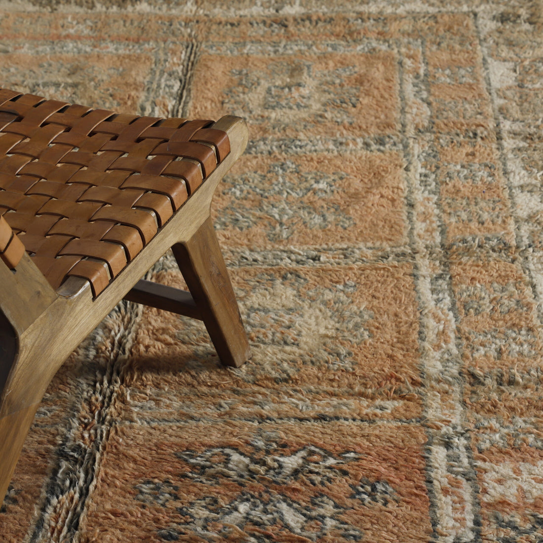 Elegant Boujad Rug with Intricate Motifs