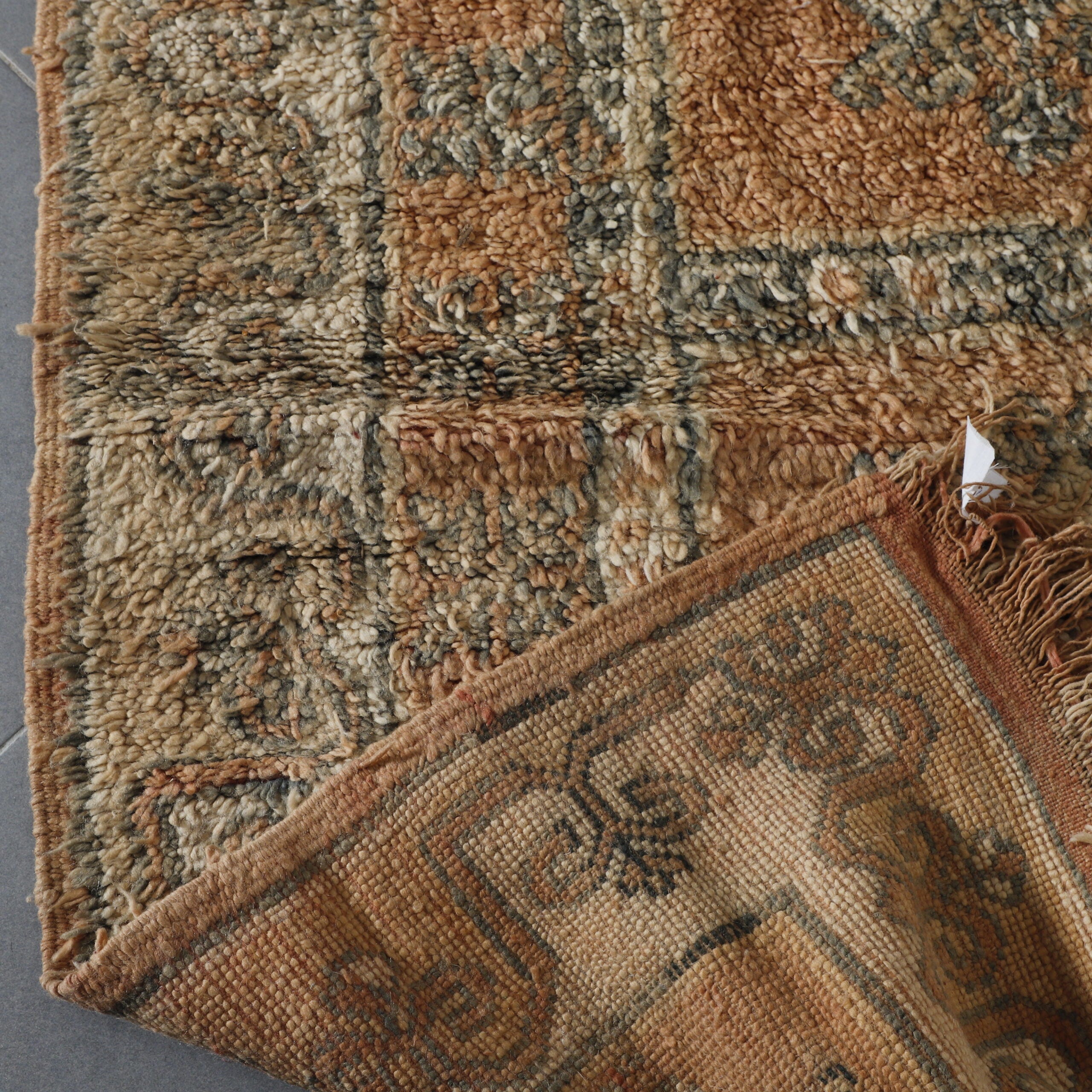 Elegant Boujad Rug with Intricate Motifs
