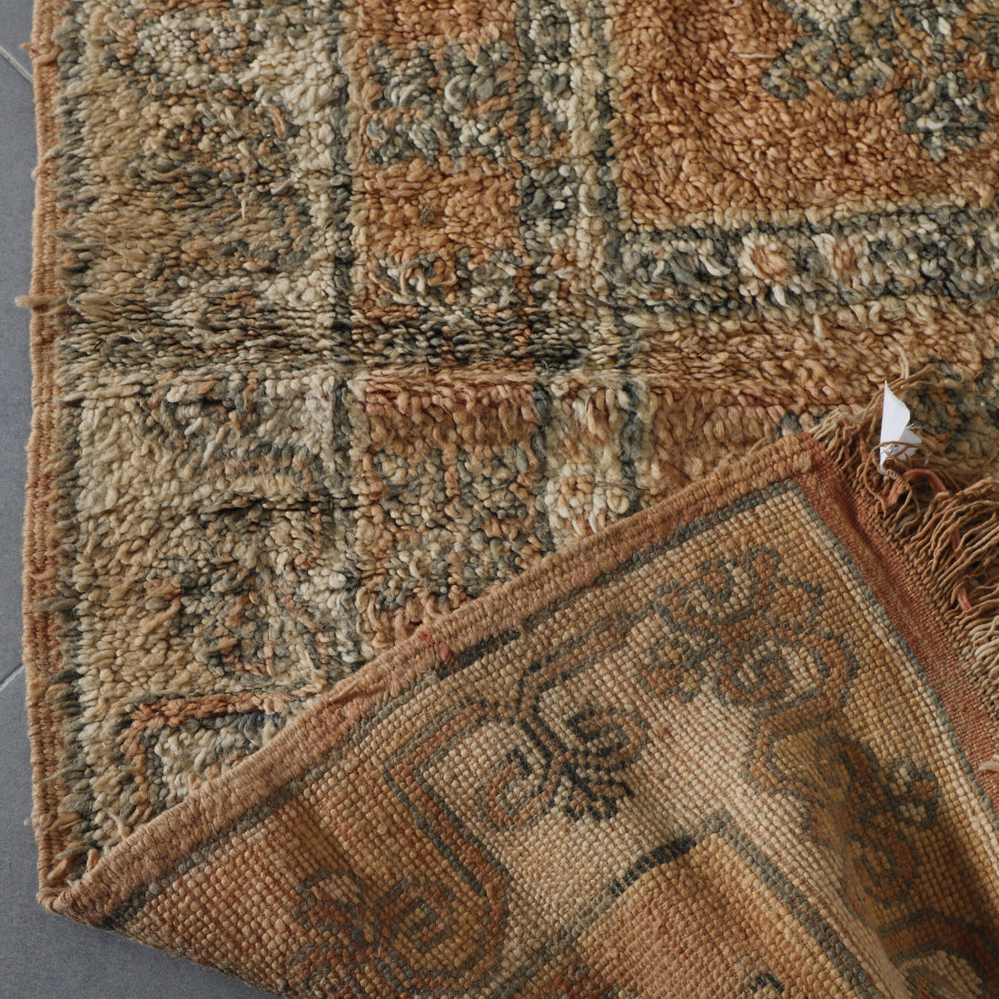 Elegant Boujad Rug with Intricate Motifs
