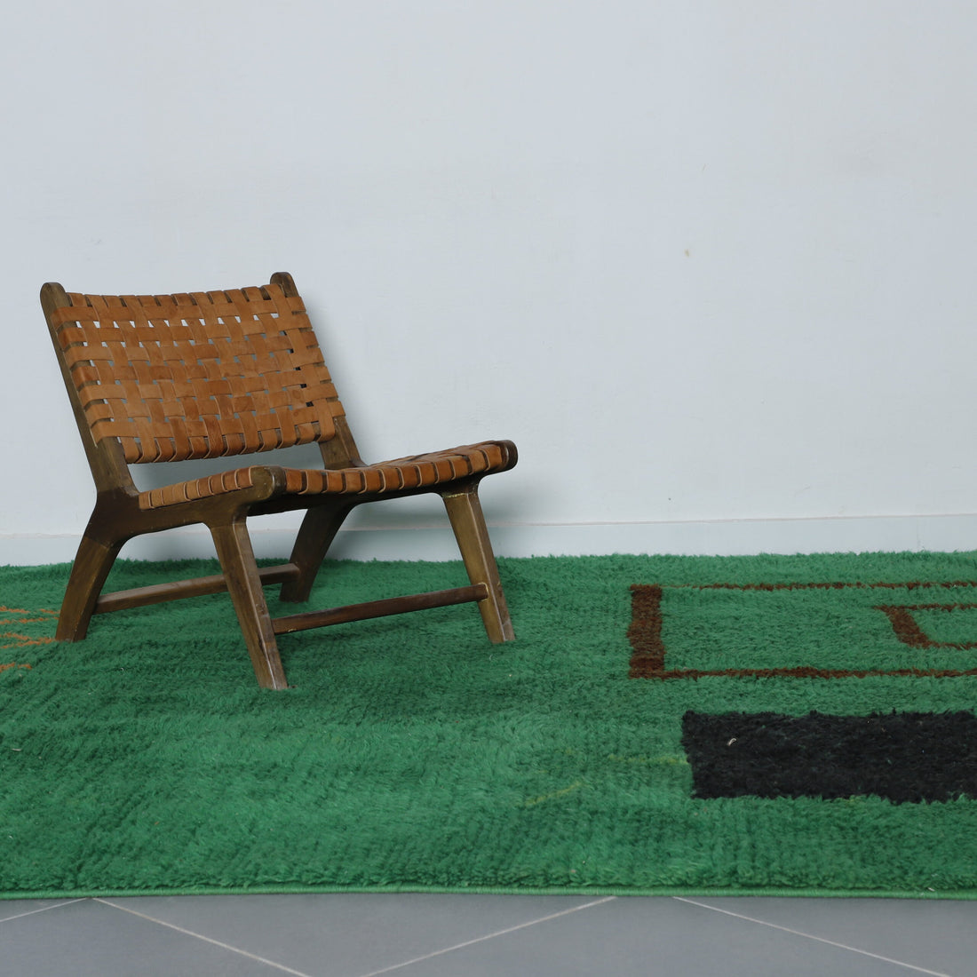 Bold Moroccan Rug with Abstract Motifs