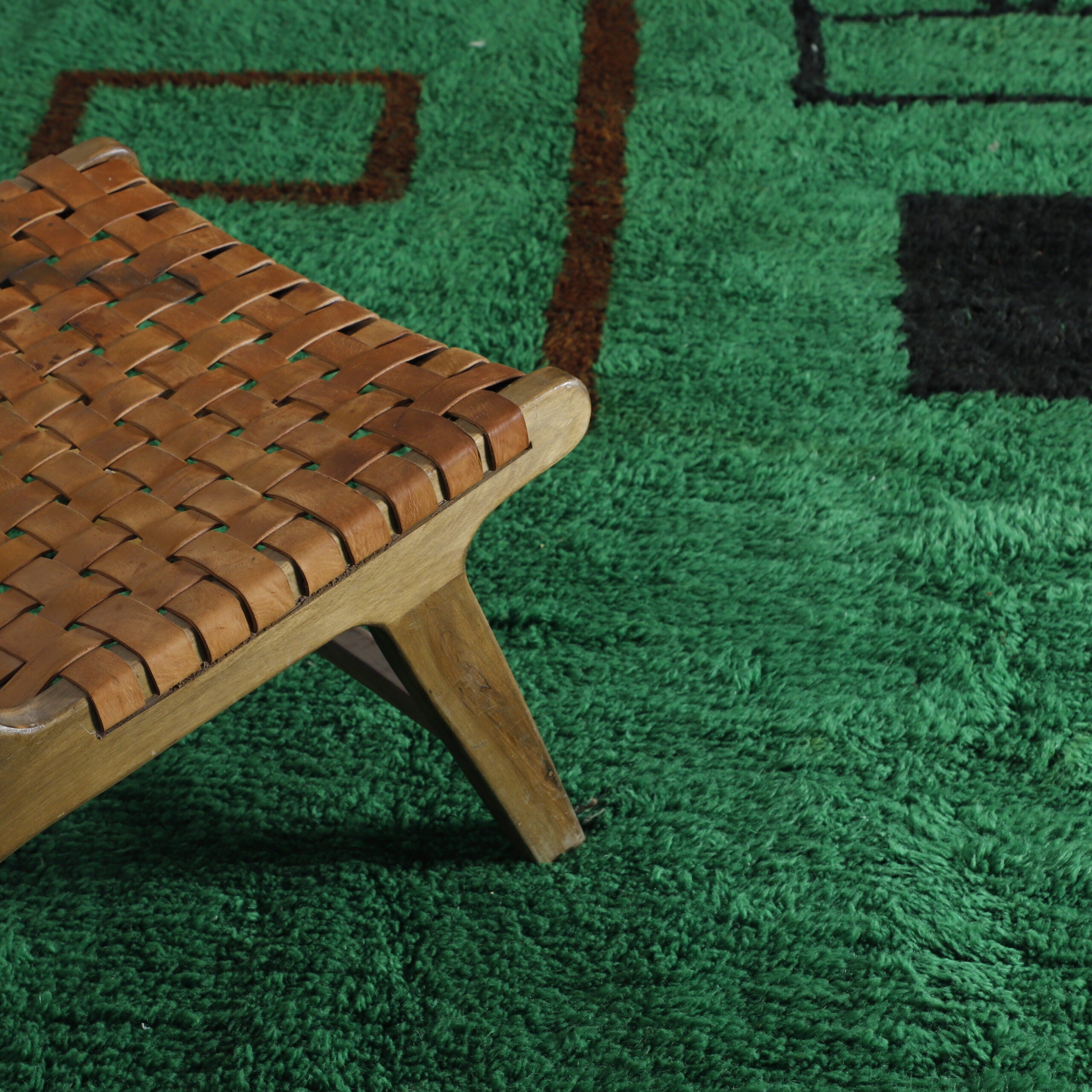 Bold Moroccan Rug with Abstract Motifs