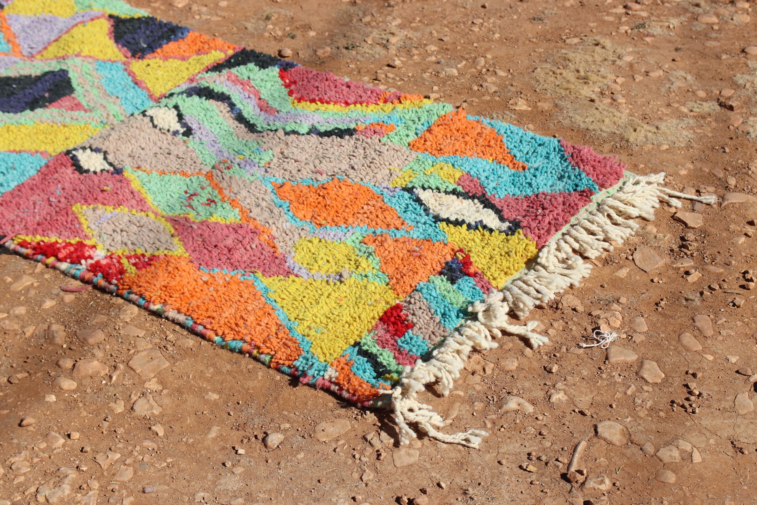 Moroccan Abstract Wool runner rug
