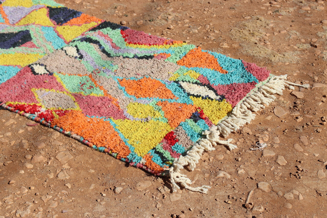 Moroccan Abstract Wool runner rug