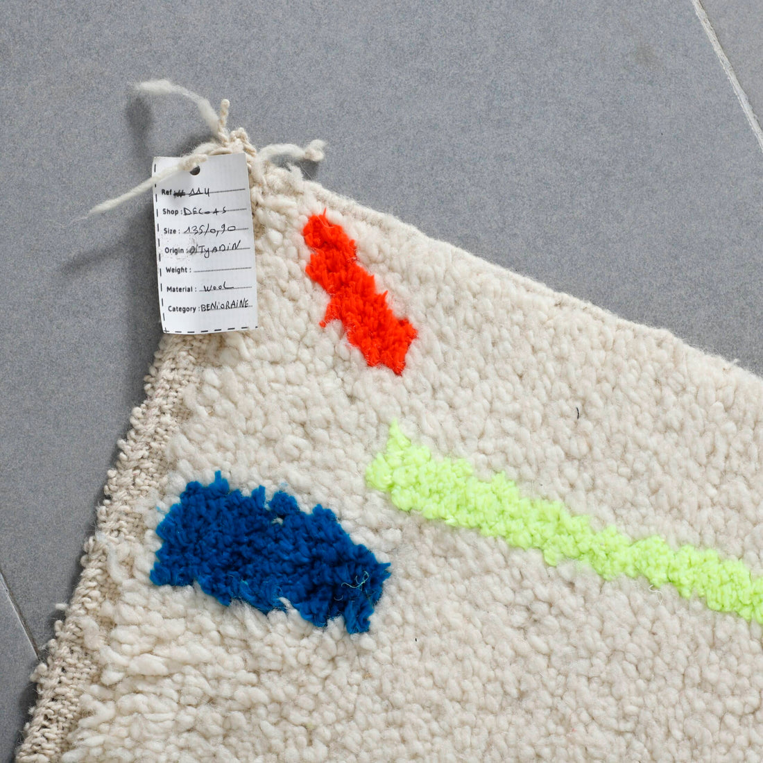 Moroccan Azilal Rug 4.4×2.9 ft – Handmade Moroccan Wool Rug 