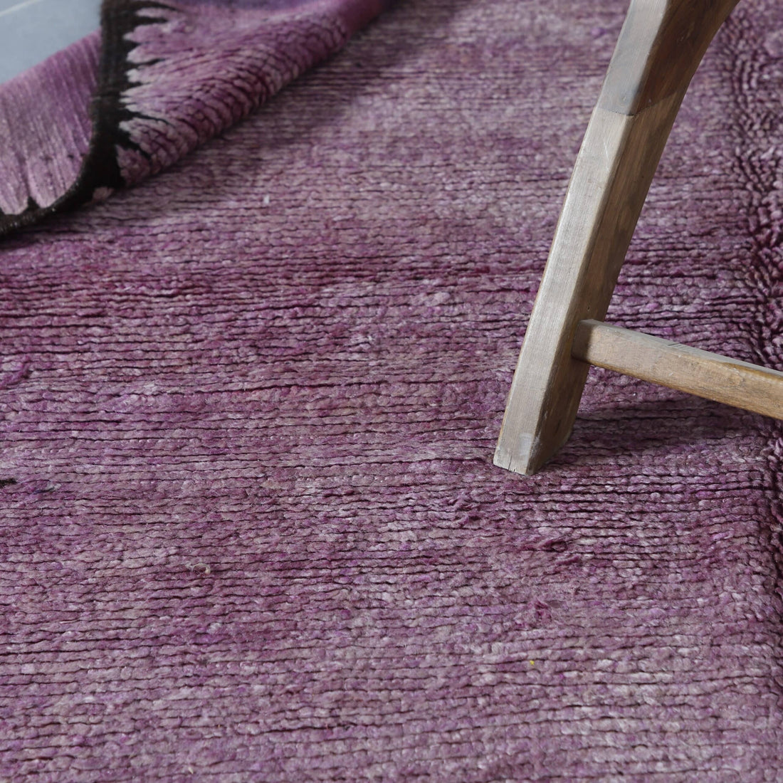 Vintage Oulmes Rug 15.4×6.0 Ft Handmade Wool
