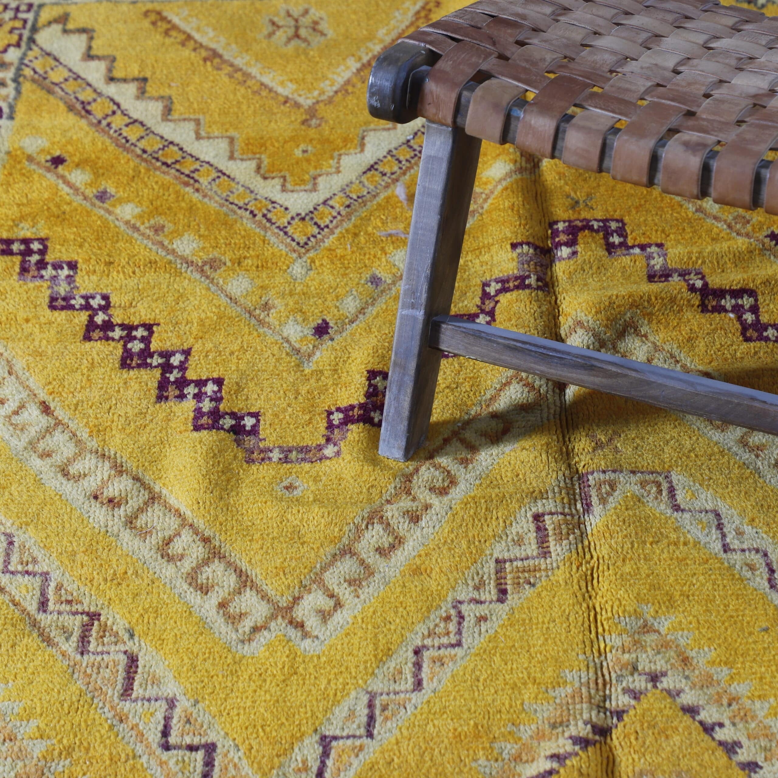 Vintage Tammassine Rug 12.2×4.7 Ft – Moroccan Handmade