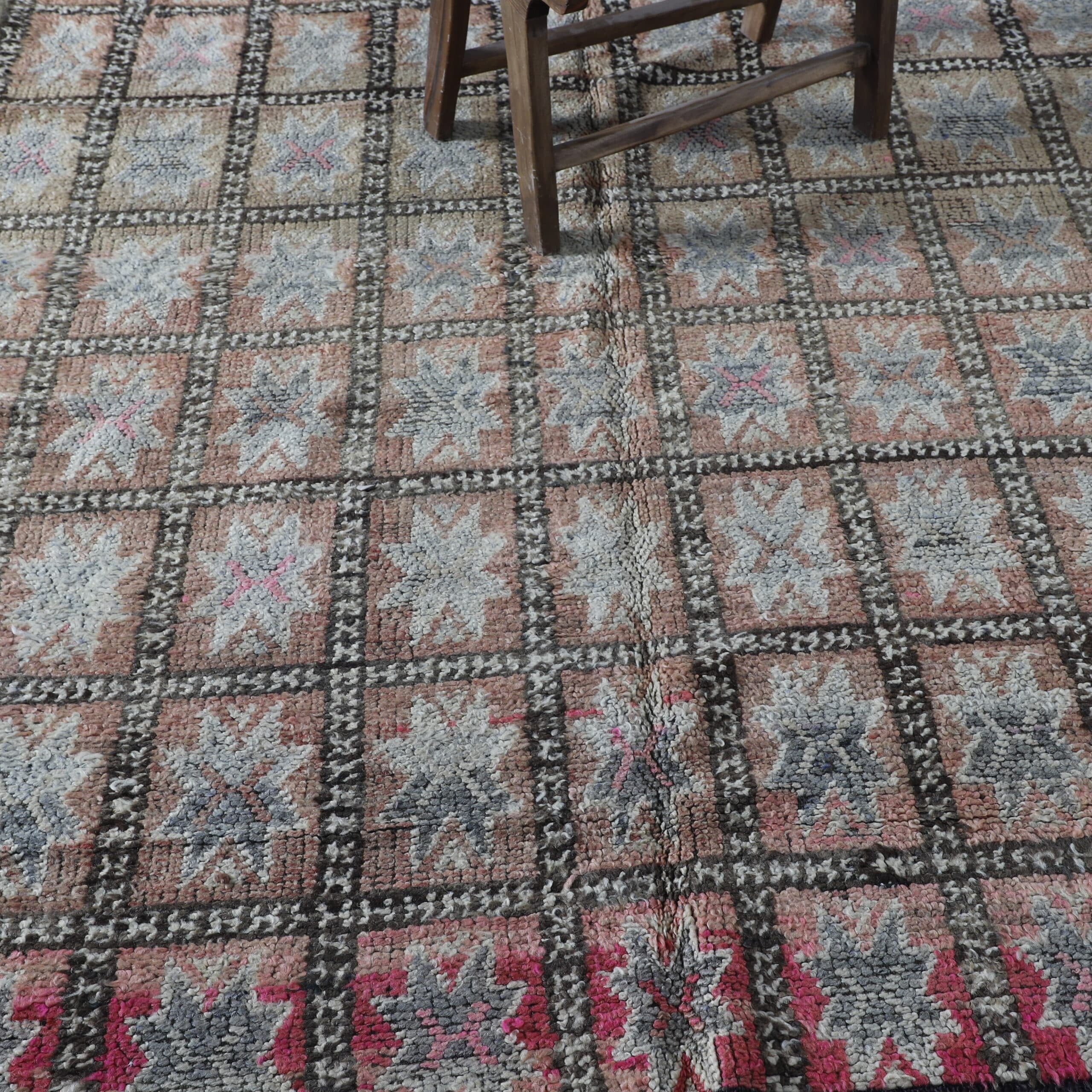 Vintage Beni Mguild Rug 6.8×5.8 Ft