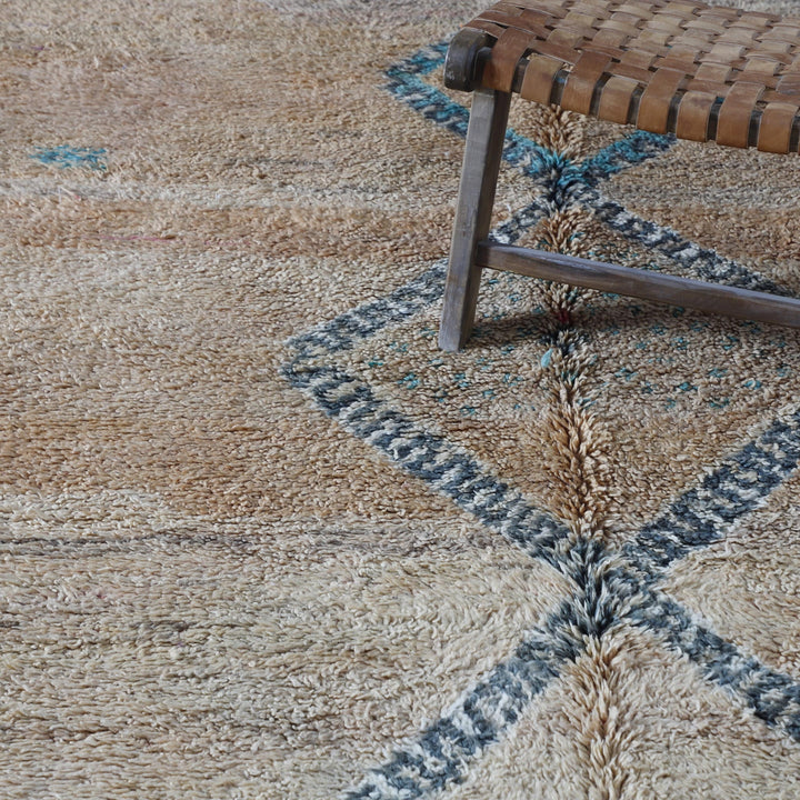 Vintage Oulmes Rug 10.5×6.0 Ft