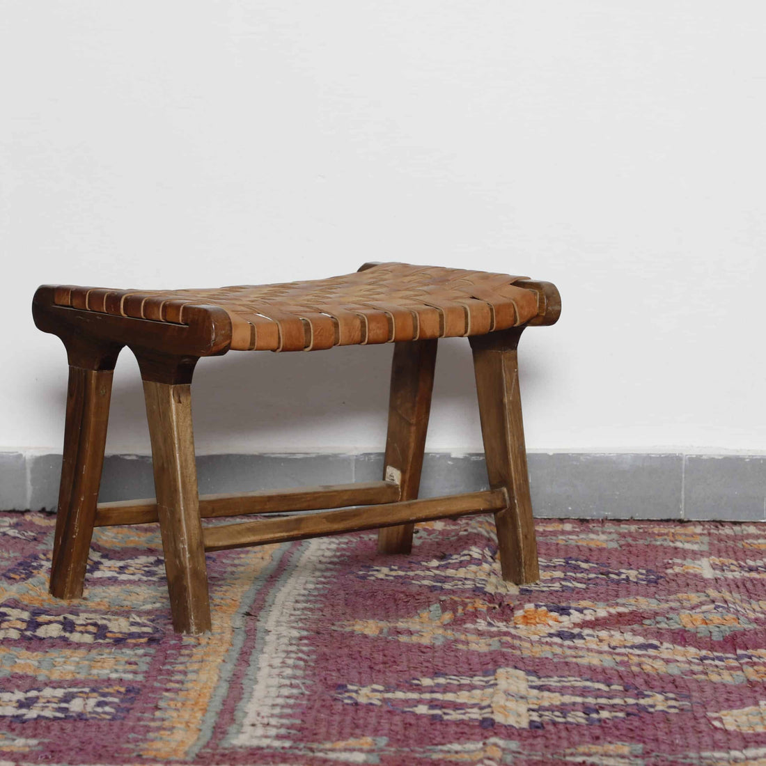 Vintage Taznakht Rug – Handmade Wool 5.4×3.4 Ft