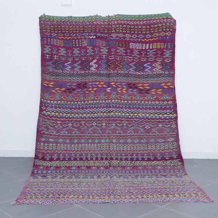 Vibrant Vintage Moroccan Kilim