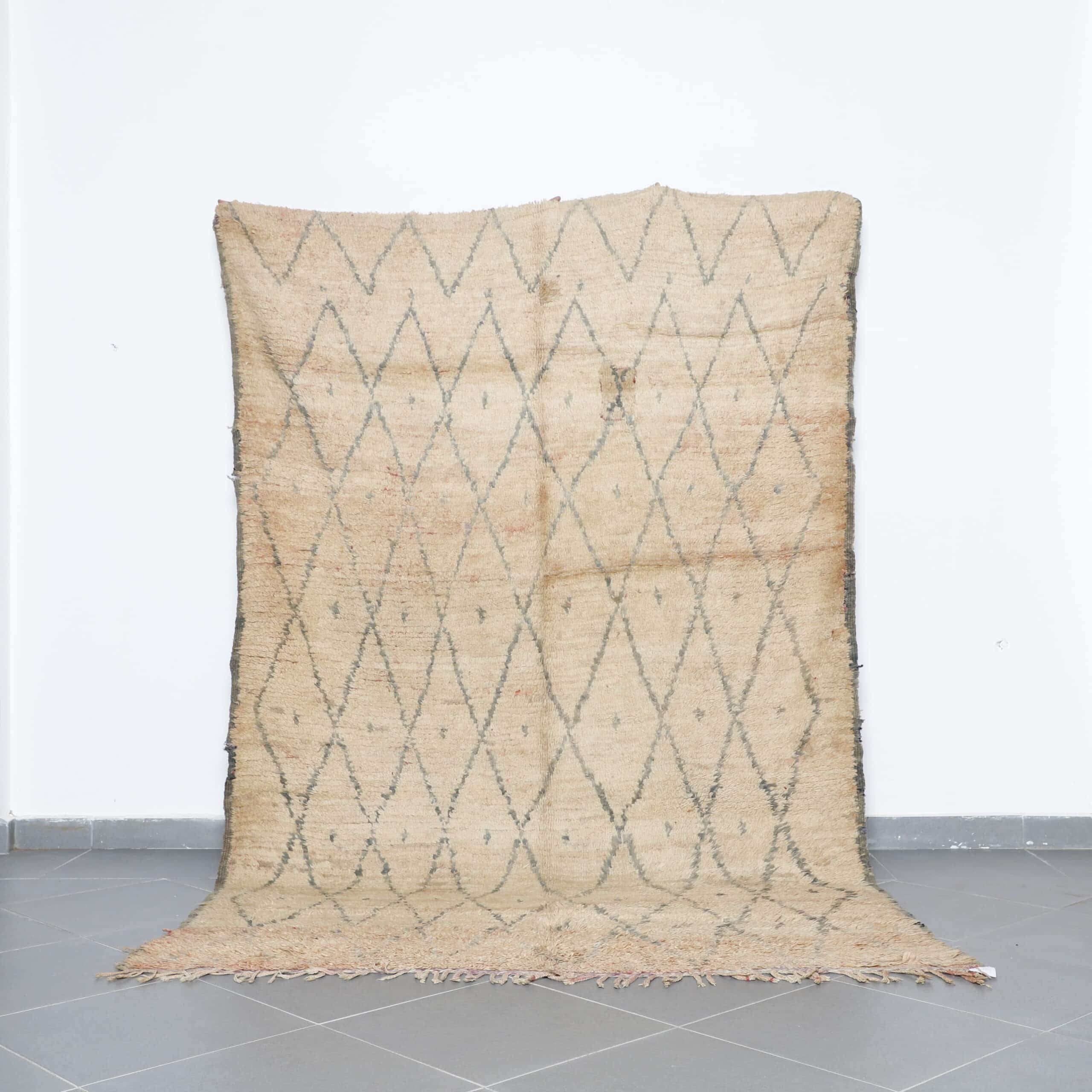 Vintage Oulmes Rug 10.0×6.3 Ft