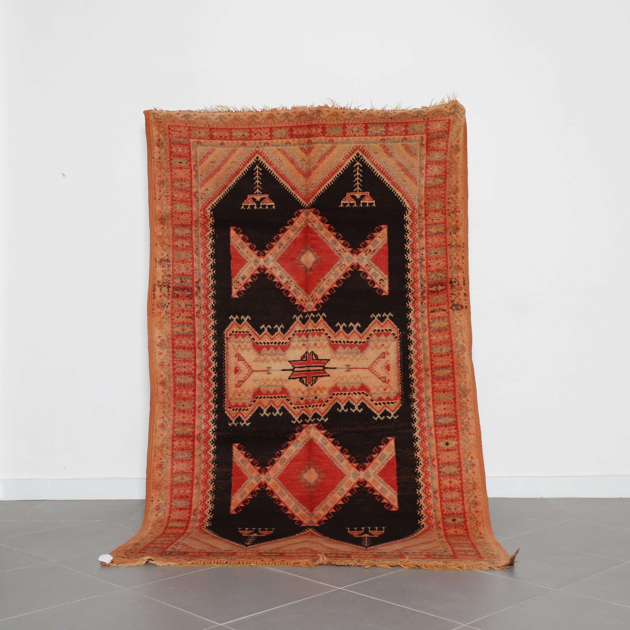 Vintage Taznakht Rug Hannouka 7.9×4.9 Ft