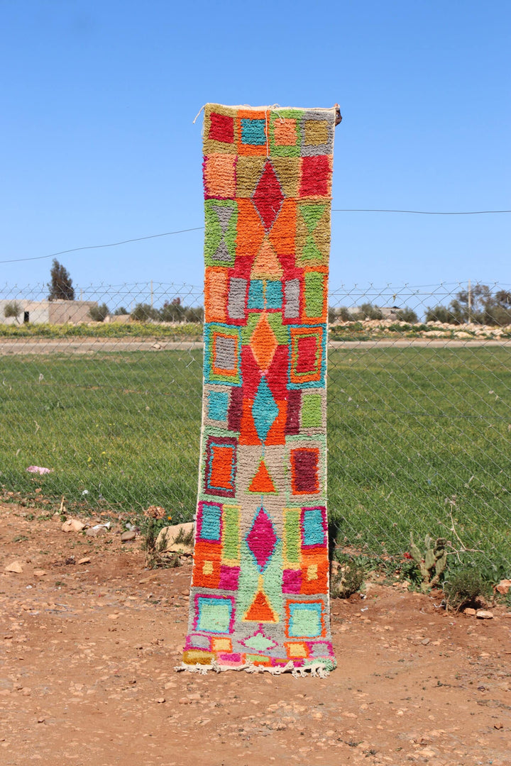 Wool Abstract Runner Rug