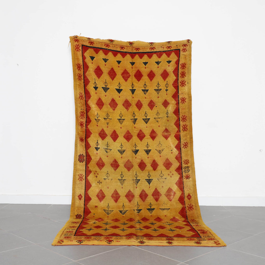 Vintage Taznakht Carpet 9.2×4.3 Ft – Handmade Wool