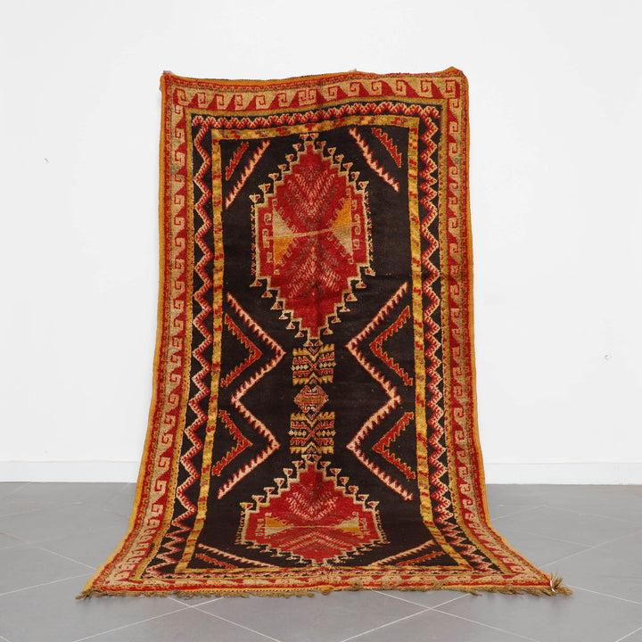 Long Taznakht Rug 9.7×4.8 Ft – Vintage Moroccan Wool