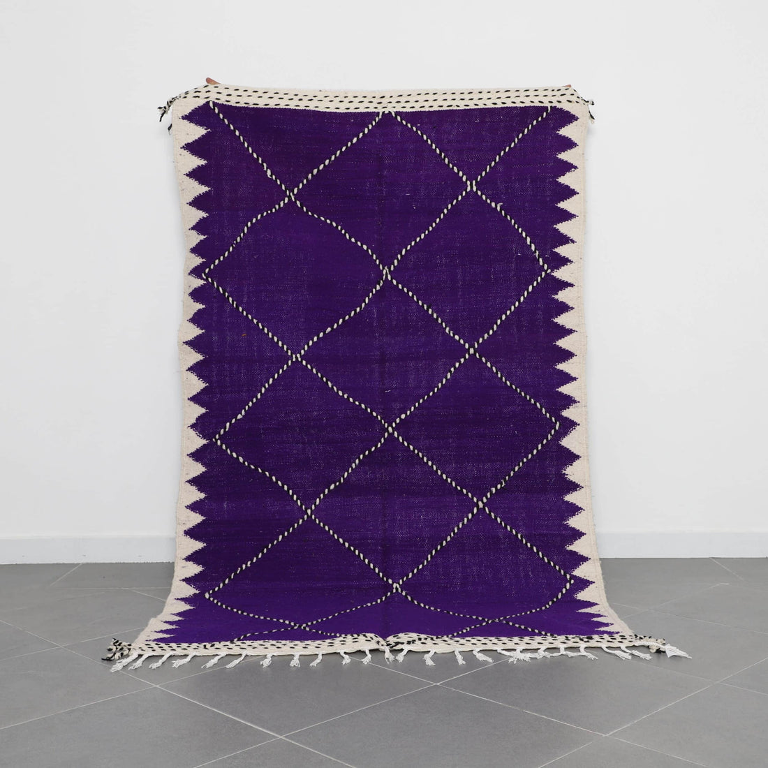 Zanafi Kilim Rug 7.9×4.9 Ft – Handwoven Moroccan Wool